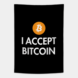 I Accept Bitcoin Tapestry