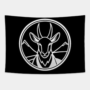 Good Ol Antelope Patch with White Outline - If you used to be a Antelope, a Good Old Antelope too, you'll find the bestseller critter patch design perfect. Tapestry