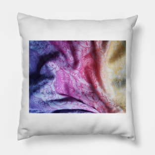 Warm to cool gradient scarf Pillow