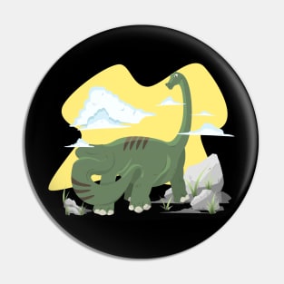 Dino Brontosaur Pin