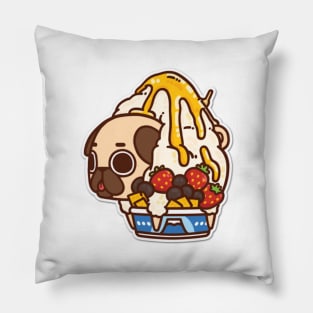 Pug Ice-cream Pillow