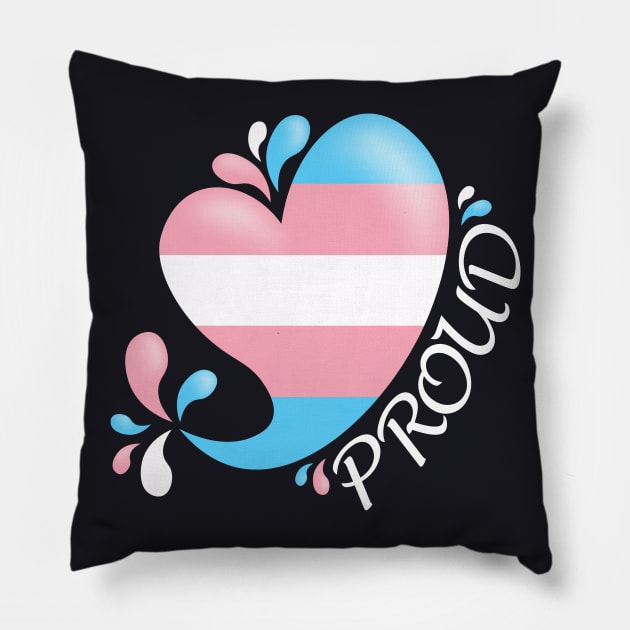 Proud to be Transgender Pillow by CoffeeOtter