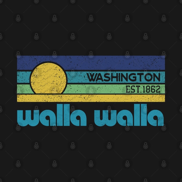 walla walla Washington Retro EST.1862 by DarkStile