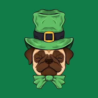 pug st patrick day dogs lovers funny T-Shirt