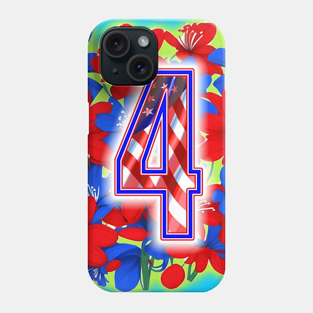 Blooming 4th of July Phone Case by GraphixRealm