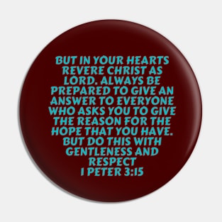 Bible Verse 1 Peter 3:15 Pin