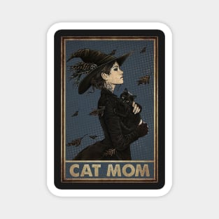 Cat Halloween Cat Mom Magnet