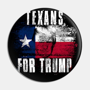 Texans For Trump - Trump 2020 Patriotic Flag Pin