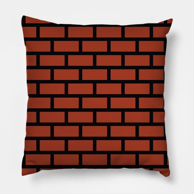 Brick Wall Pattern #1 Pillow by Hanzo