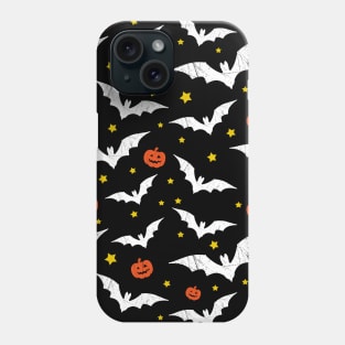 Halloween bats and pumpkins Phone Case