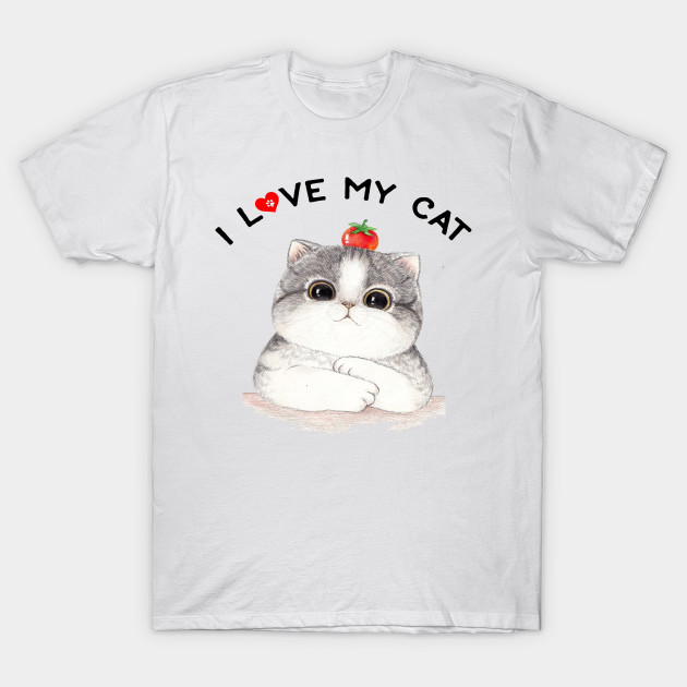 Cute I Love Me I Love My Cat T Shirt Cat Tee I Love My Cat
