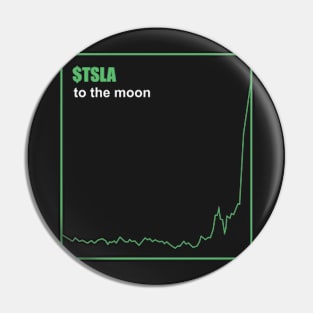 Tsla to the moon Pin