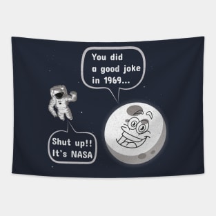 NASA Conspiracy Design | Joke Of 1969 Tapestry