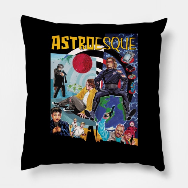 ASTROESQUE no.2 Red Rocket 7 spin-off! Pillow by MICHAEL ALLRED