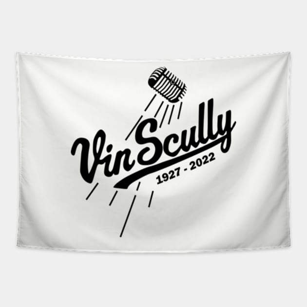 Vin Scully Microphone 1927 - 2022 Vol.2 Tapestry by Chiko&Molly