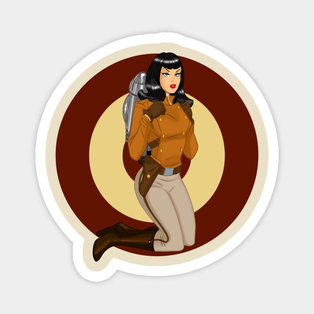 RAVEN ROCKETEER Magnet by DESPOP