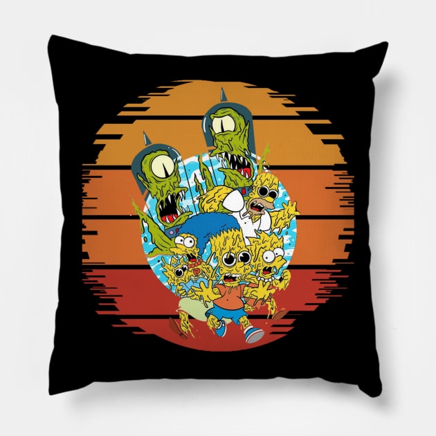 Alien Invasion Pillow by 2 putt duds