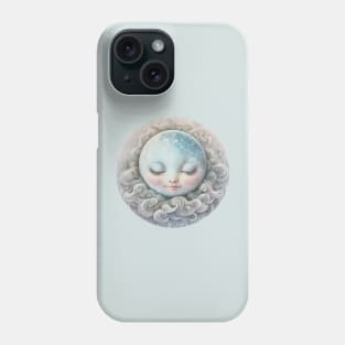 Soft Sleeping Moon Phone Case