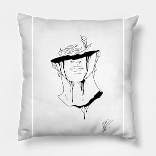 Minimalistic Male Face Pillow