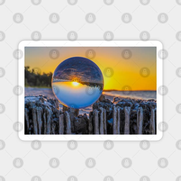 Crystal Ball at McCrae Beach, Victoria, Australia. Magnet by VickiWalsh