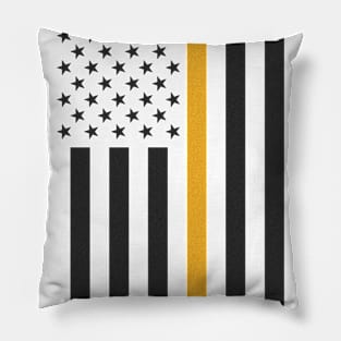 Search and Rescue Thin Orange Flag Pillow