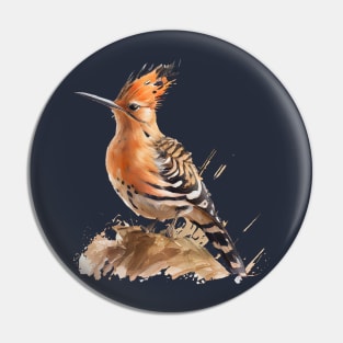 Hoopoe Bird On A Tree 6.0 Pin