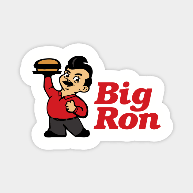 Parks and Recreation - Big Ron Magnet by sombreroinc