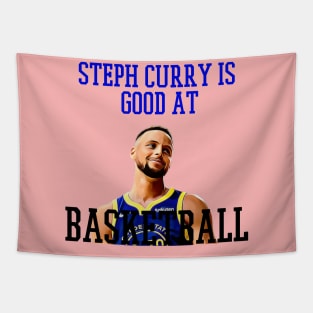 steph curry is good at basket ball Tapestry