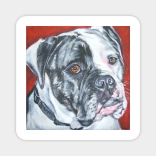 American Bulldog Fine Art Painting Magnet