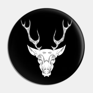 Snow Deer Pin