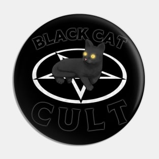 Black Cat Cult Pin