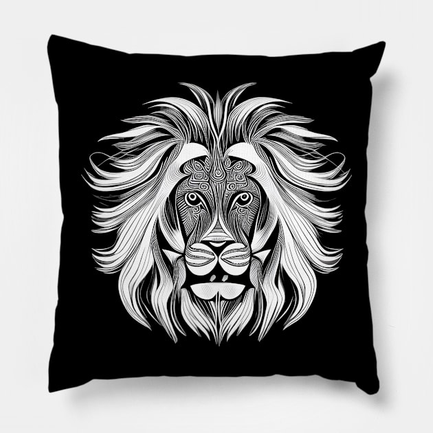 white lion Pillow by mdr design