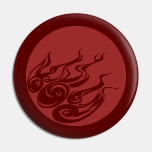 Okami Flames Alternative Pin