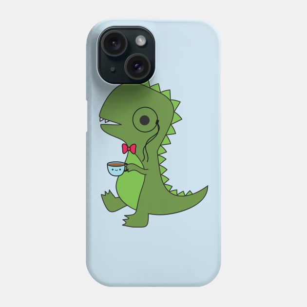 Tea-Rex Phone Case by BoredInc