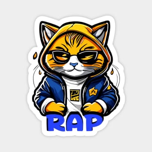 Rap Musician Cat Magnet