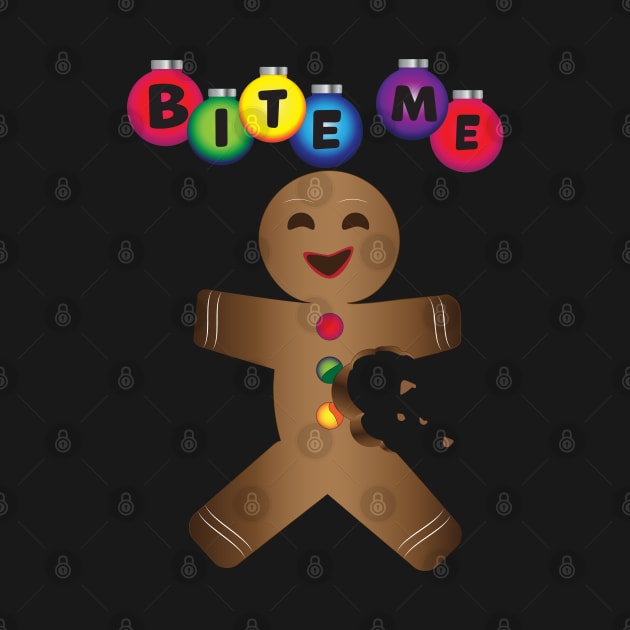 Bite Me Gingerbread Man by BunnyRags