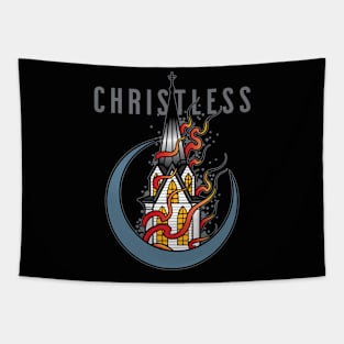 Christless - Church On Fire Tapestry