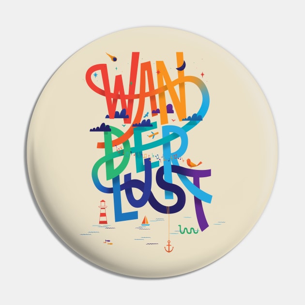 Wanderlust Pin by wharton