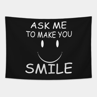 Ask Me To Make You Smile Essential T-Shirt Funny Knitting Gift,  Yarn Crocheter, Knitter Shirt, Grandma Gift, Mom Gifts, Cute Gift Tapestry