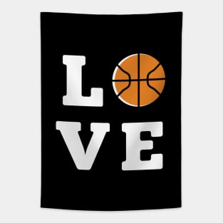 Love Basketbal ball White Tapestry