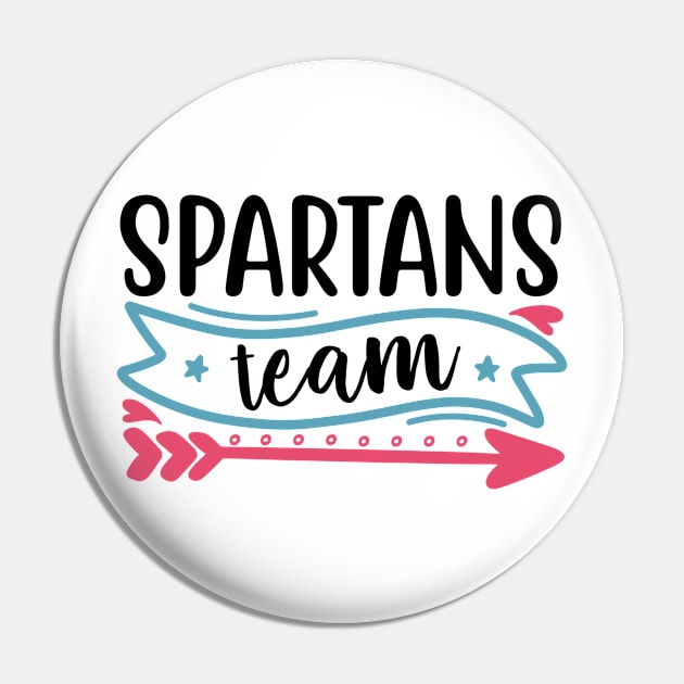 Spartans Team Pin by APuzzleOfTShirts