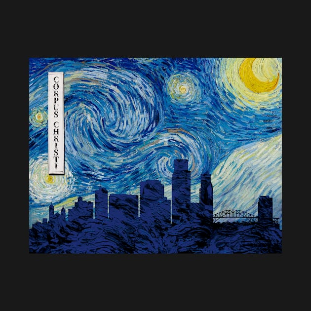 Corpus Christi Starry Night Van Gogh by Ferrazi