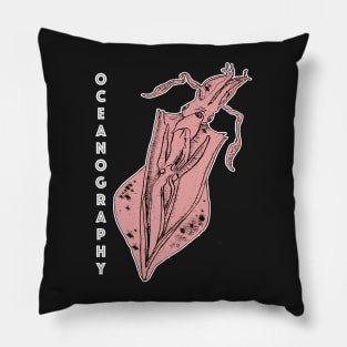 Giant Squid Oceanography - Ocean Sea Creature Pillow