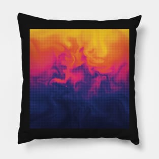 Circle pattern on colorful background Pillow