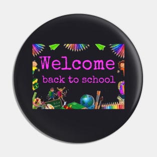 Welcome Back To School Elementary Teachers Pin