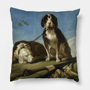 Dogs on the Leash by Francisco Goya Pillow