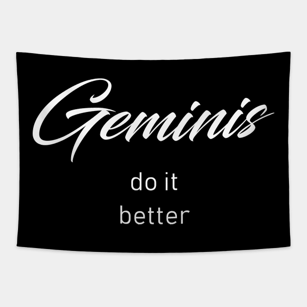 Geminis Do it better Tapestry by redsoldesign