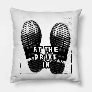 at the drive in classic boot Pillow