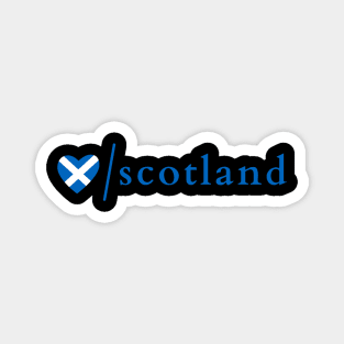 Blue Scottish Saltire Heart Scotland Magnet