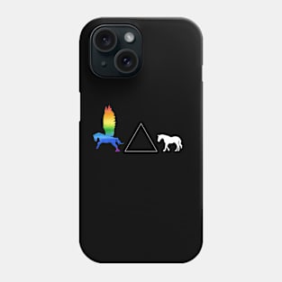 horses and triangular prism Phone Case